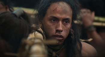 Movie still from “Apocalypto” (2006), directed by Mel Gibson – Close Up shot, Over the shoulder angle