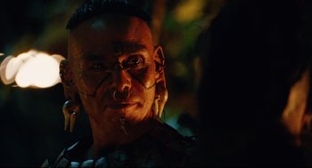 Movie still from “Apocalypto” (2006), directed by Mel Gibson – Close Up shot, Over the shoulder angle