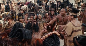 Movie still from “Apocalypto” (2006), directed by Mel Gibson – Medium shot, High angle