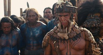 Movie still from “Apocalypto” (2006), directed by Mel Gibson – Medium shot, Low angle