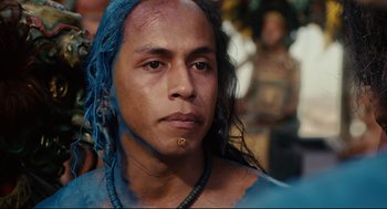 Movie still from “Apocalypto” (2006), directed by Mel Gibson – Close Up shot, Over the shoulder angle