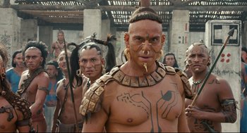 Movie still from “Apocalypto” (2006), directed by Mel Gibson – Close Up shot, Low angle