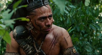 Movie still from “Apocalypto” (2006), directed by Mel Gibson – Close Up shot, Low angle