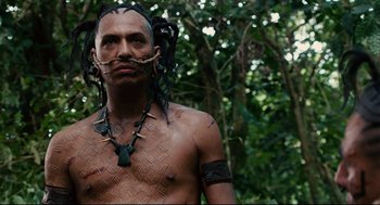 Movie still from “Apocalypto” (2006), directed by Mel Gibson – Close Up shot, Low angle