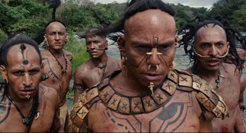 Movie still from “Apocalypto” (2006), directed by Mel Gibson – Close Up shot, Low angle