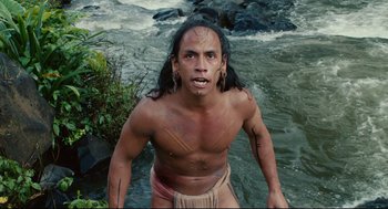 Movie still from “Apocalypto” (2006), directed by Mel Gibson – Medium shot, High angle
