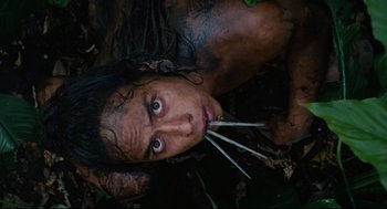 Movie still from “Apocalypto” (2006), directed by Mel Gibson – Close Up shot, Overhead angle