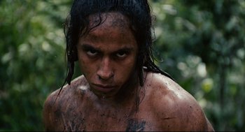 Movie still from “Apocalypto” (2006), directed by Mel Gibson – Close Up shot, Low angle