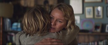 Movie still from “Penguin Bloom” (2020), directed by Glendyn Ivin – A woman and a young girl hugging each other; Close Up shot, Over the shoulder angle