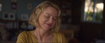 Movie still from “Penguin Bloom” (2020), directed by Glendyn Ivin – A person with her eyes closed; Close Up shot, Over the shoulder angle