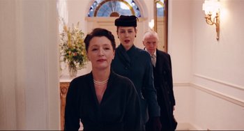 Movie still from “Phantom Thread” (2017), directed by Paul Thomas Anderson – Medium shot, Low angle