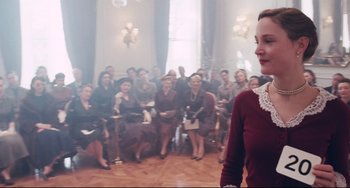 Movie still from “Phantom Thread” (2017), directed by Paul Thomas Anderson – Medium shot, Low angle