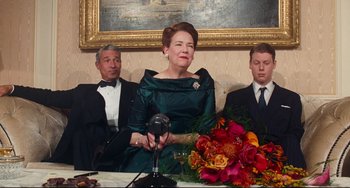 Movie still from “Phantom Thread” (2017), directed by Paul Thomas Anderson – Medium shot, Low angle