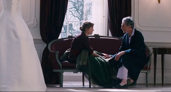 Movie still from “Phantom Thread” (2017), directed by Paul Thomas Anderson – Wide shot, Low angle