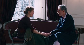 Movie still from “Phantom Thread” (2017), directed by Paul Thomas Anderson – Medium shot, Over the shoulder angle