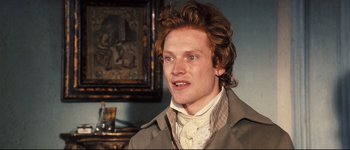 Movie still from “Pride & Prejudice” (2005), directed by Joe Wright – A person with long hair; Close Up shot, Over the shoulder angle