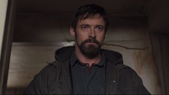 Movie still from “Prisoners” (2013), directed by Denis Villeneuve – A person with a beard; Close Up shot, Low angle