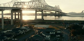 Movie still from “Project Power” (2020), directed by Henry Joost – Extreme Wide shot, High angle