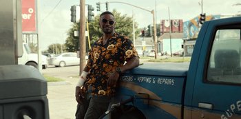 Movie still from “Project Power” (2020), directed by Henry Joost – Medium shot, Over the shoulder angle