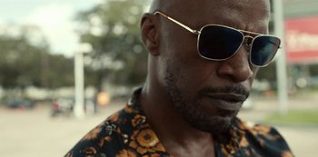 Movie still from “Project Power” (2020), directed by Henry Joost – Close Up shot, Low angle