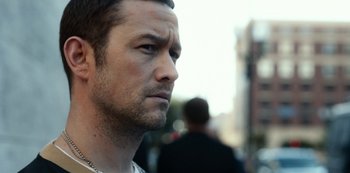 Movie still from “Project Power” (2020), directed by Henry Joost – Close Up shot, Over the shoulder angle