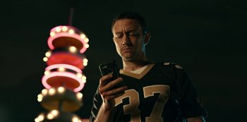 Movie still from “Project Power” (2020), directed by Henry Joost – Close Up shot, Low angle