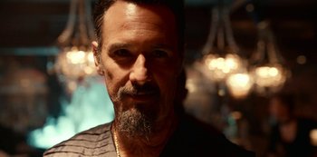 Movie still from “Project Power” (2020), directed by Henry Joost – Close Up shot, Low angle