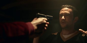 Movie still from “Project Power” (2020), directed by Henry Joost – Close Up shot, Over the shoulder angle