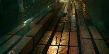 Movie still from “Project Power” (2020), directed by Henry Joost – Extreme Wide shot, High angle