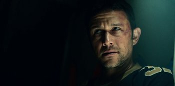 Movie still from “Project Power” (2020), directed by Henry Joost – Close Up shot, Low angle