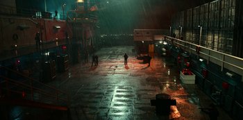 Movie still from “Project Power” (2020), directed by Henry Joost – Extreme Wide shot, High angle