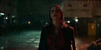 Movie still from “Project Power” (2020), directed by Henry Joost – Close Up shot, Low angle