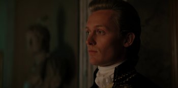 Movie still from “Queen Charlotte: A Bridgerton Story” (2023), directed by Tom Verica – Close Up shot, Over the shoulder angle