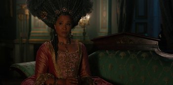 Movie still from “Queen Charlotte: A Bridgerton Story” (2023), directed by Tom Verica – Medium shot, Over the shoulder angle