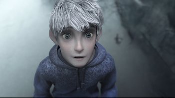 Movie still from “Rise of the Guardians” (2012), directed by Peter Ramsey – Jack frost from rise of the guardians; Close Up shot, High angle