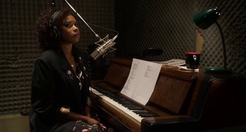 Movie still from “Sandy Wexler” (2017), directed by Steven Brill – Medium shot, High angle