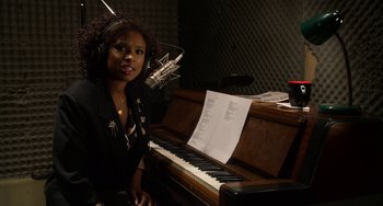 Movie still from “Sandy Wexler” (2017), directed by Steven Brill – Medium shot, High angle