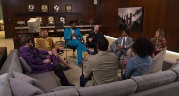 Movie still from “Sandy Wexler” (2017), directed by Steven Brill – Wide shot, High angle