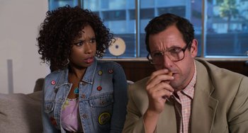 Movie still from “Sandy Wexler” (2017), directed by Steven Brill – Close Up shot, Over the shoulder angle