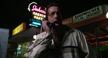 Movie still from “Sandy Wexler” (2017), directed by Steven Brill – Medium shot, Low angle