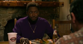 Movie still from “Sandy Wexler” (2017), directed by Steven Brill – Medium shot, Over the shoulder angle