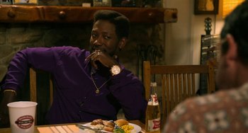 Movie still from “Sandy Wexler” (2017), directed by Steven Brill – Medium shot, Over the shoulder angle