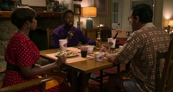 Movie still from “Sandy Wexler” (2017), directed by Steven Brill – Medium shot, High angle