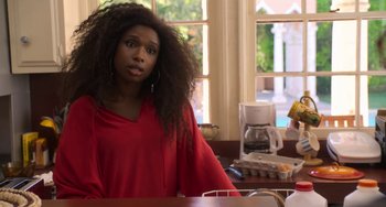 Movie still from “Sandy Wexler” (2017), directed by Steven Brill – Close Up shot, Over the shoulder angle