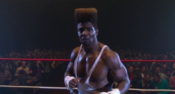 Movie still from “Sandy Wexler” (2017), directed by Steven Brill – Medium shot, Low angle