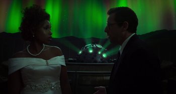 Movie still from “Sandy Wexler” (2017), directed by Steven Brill – Medium shot, Over the shoulder angle