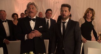 Movie still from “Sandy Wexler” (2017), directed by Steven Brill – Medium shot, Over the shoulder angle