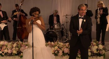 Movie still from “Sandy Wexler” (2017), directed by Steven Brill – Medium shot, Over the shoulder angle