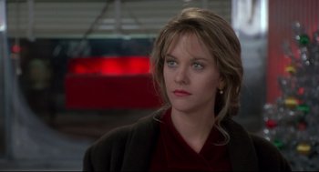 Movie still from “Sleepless in Seattle” (1993), directed by Nora Ephron – A person wearing a jacket; Close Up shot, Over the shoulder angle