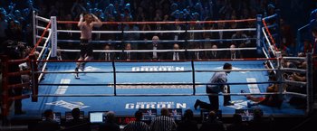 Movie still from “Southpaw” (2015), directed by Antoine Fuqua – Wide shot, Overhead angle